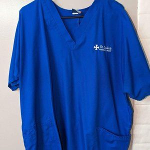 Cherokee Women's Workwear Scrub Top - Size 2XL - royal blue